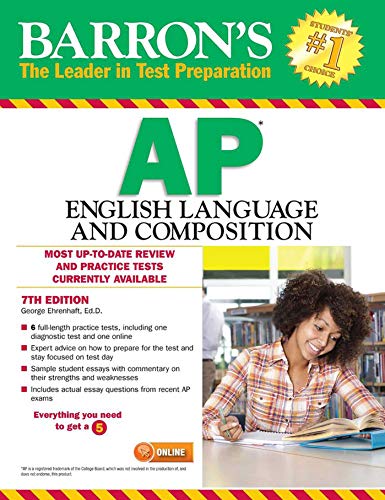 Stock image for Barron's AP English Language and Composition, 7th Edition for sale by SecondSale