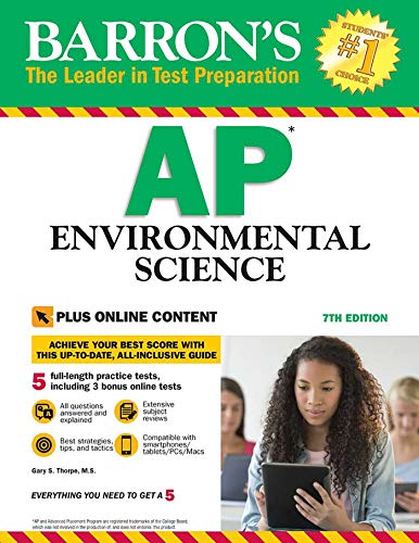 Stock image for Barron's AP Environmental Science, 7th Edition: with Bonus Online Tests for sale by Gulf Coast Books
