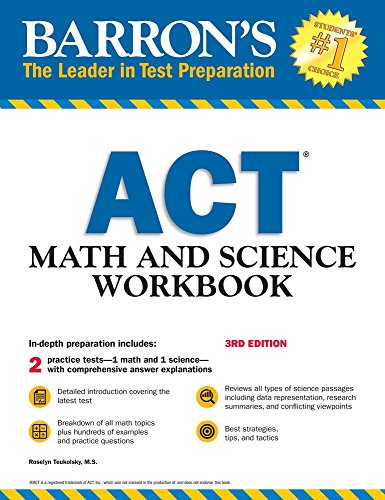 Beispielbild fr ACT Math and Science Workbook zum Verkauf von Better World Books