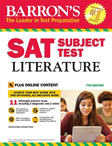 Stock image for Barron's SAT Subject Test Literature, 7th Edition: with Bonus Online Tests for sale by Gulf Coast Books