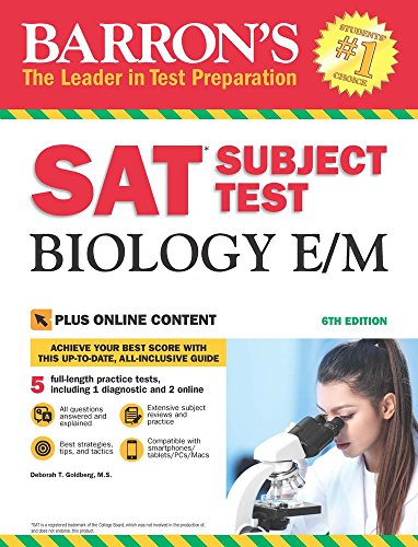 Beispielbild fr SAT Subject Test Biology E/M (Barron's Test Prep) zum Verkauf von WorldofBooks