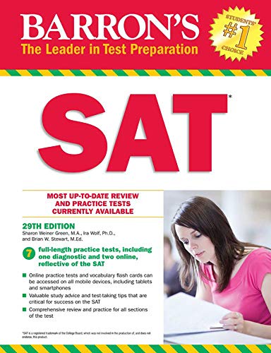 9781438009988: Barron's SAT with Online Tests (Barron's Test Prep)