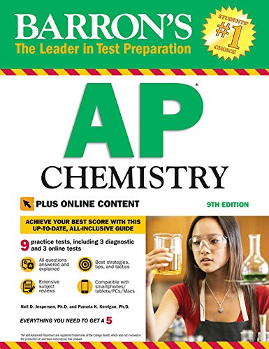 Beispielbild fr Barron's AP Chemistry, 9th Edition: With Bonus Online Tests (Barron's Test Prep) zum Verkauf von Orion Tech
