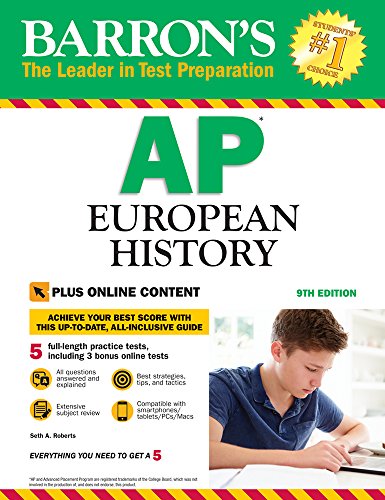 9781438010670: AP European History: with Bonus Online Tests (Barron's Test Prep)