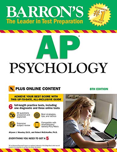 Beispielbild fr Barron's AP Psychology with Online Tests zum Verkauf von BooksRun