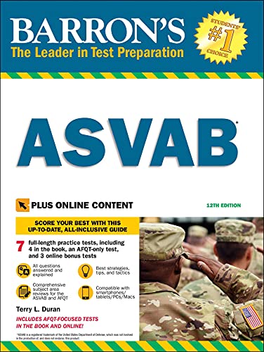 Stock image for ASVAB with Online Tests for sale by Better World Books