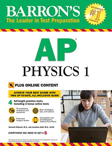Beispielbild fr Barron's AP Physics 1: with Bonus Online Tests (Barron's AP Physics 1 and 2) zum Verkauf von Orion Tech