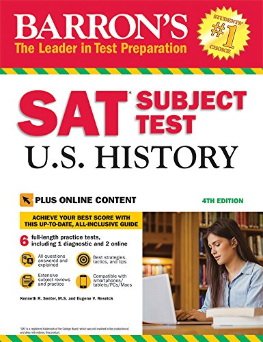 Imagen de archivo de SAT Subject Test U.S. History with Online Tests (Barron's Sat Subject Test U.S. History) a la venta por SecondSale