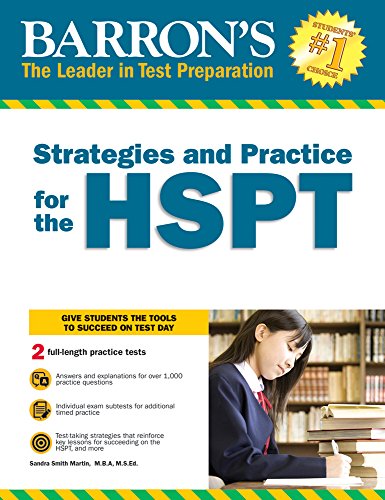 Beispielbild fr Strategies and Practice for the HSPT zum Verkauf von ThriftBooks-Reno