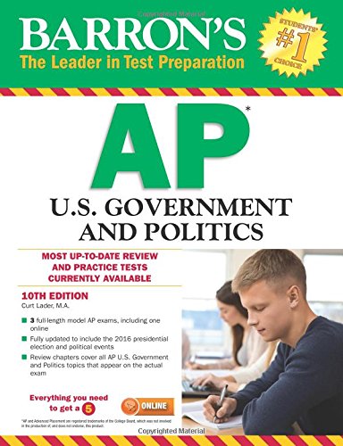 Stock image for Barron's AP U.S. Government and Politics, 10th Edition for sale by SecondSale