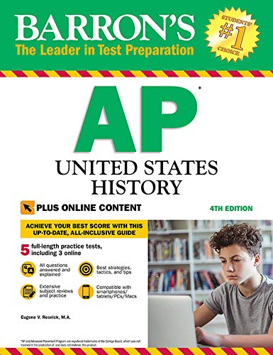 Beispielbild fr Barron's AP United States History, 4th Edition: With Bonus Online Tests (Barron's Test Prep) zum Verkauf von BooksRun