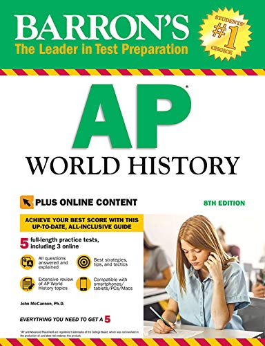 9781438011097: AP World History: With Online Tests