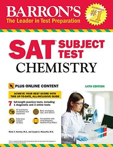 Imagen de archivo de Barron's SAT Subject Test: Chemistry, 14th Edition: With Bonus Online Tests a la venta por SecondSale