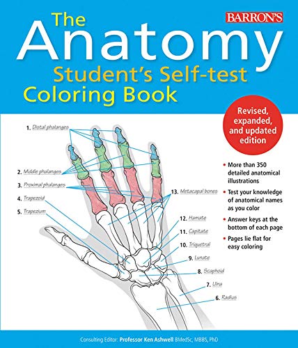 9781438011509: The Anatomy Student's Self-Test Coloring Book