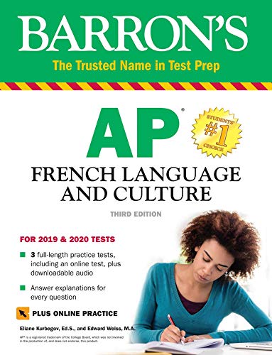 Stock image for AP French Language and Culture with Online Practice Tests and Audio for sale by Better World Books