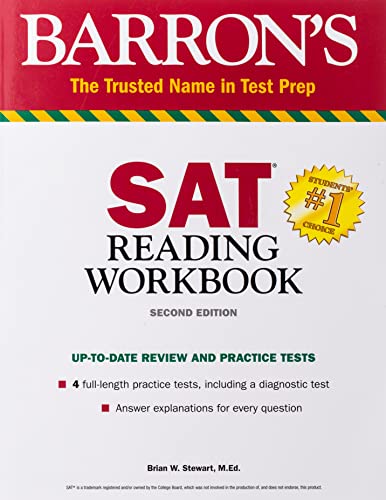 Beispielbild fr SAT Reading Workbook (Barron's Test Prep) zum Verkauf von BooksRun
