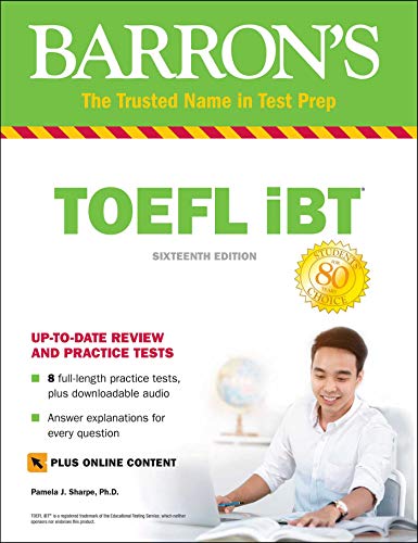 Imagen de archivo de TOEFL iBT with Online Tests & Downloadable Audio (Barron's Test Prep) a la venta por medimops