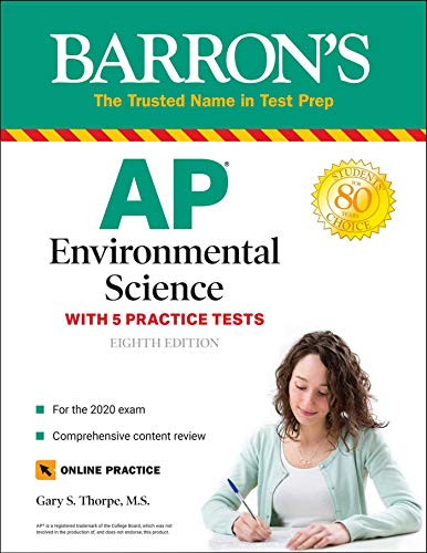 Stock image for AP Environmental Science: With 5 Practice Tests (Barron's Test Prep) for sale by SecondSale