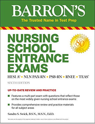 9781438012353: Nursing School Entrance Exams: HESI A2 / NLN PAX-RN / PSB-RN / RNEE / TEAS (Barron's Test Prep)