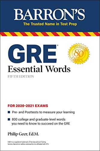 Imagen de archivo de GRE Essential Words (Barrons Test Prep) a la venta por KuleliBooks