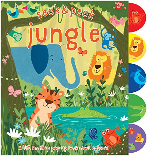 Beispielbild fr Seek & Peek Jungle: A Lift the Flap Pop-Up Book about Colors! zum Verkauf von ThriftBooks-Atlanta