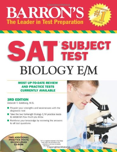 Beispielbild fr Barron's SAT Subject test: Biology E/M (Barron's: the Leader in Test Preparation) zum Verkauf von SecondSale