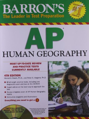 Beispielbild fr Barron's AP Human Geography with CD-ROM, 4th Edition zum Verkauf von Better World Books