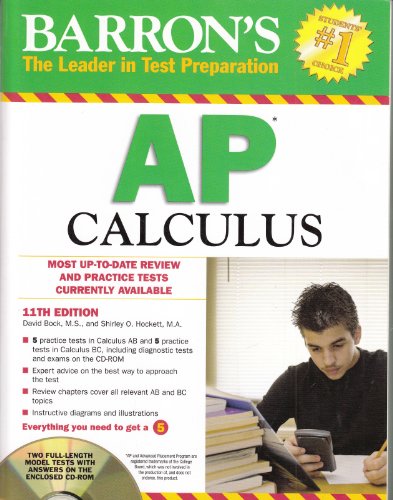 Imagen de archivo de Barron's AP Calculus with CD-ROM, 11th Edition a la venta por Better World Books
