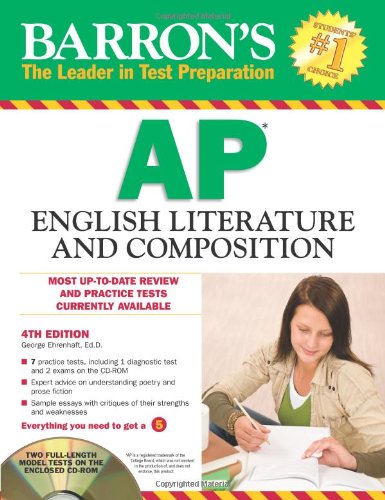 Stock image for Barron's AP English Literature and Composition with CD-ROM, 4th Edition (Barron's Study Guides) for sale by SecondSale