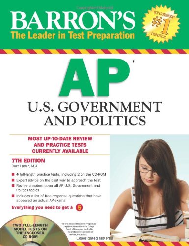 Imagen de archivo de Barron's AP U. S. Government and Politics a la venta por Better World Books