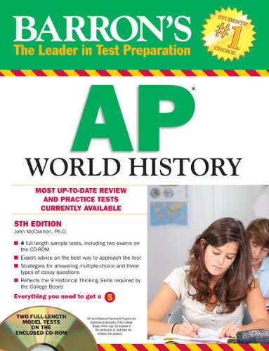 Stock image for Barron's AP World History with CD-ROM, 5th Edition (Barron's Study Guides) for sale by Wonder Book
