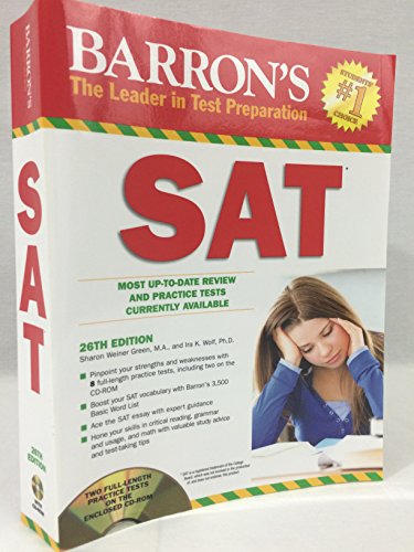 Beispielbild fr Barron's SAT with CD-ROM, 26th Edition zum Verkauf von Better World Books