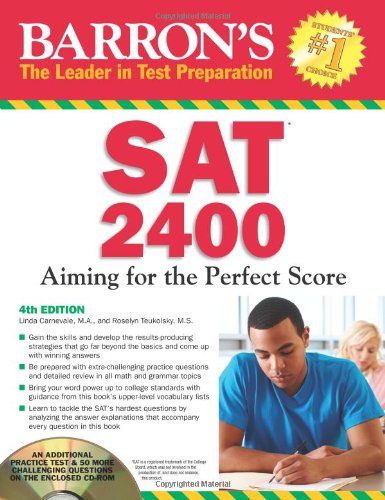 Imagen de archivo de Barrons SAT 2400: Aiming for the Perfect Score a la venta por suffolkbooks
