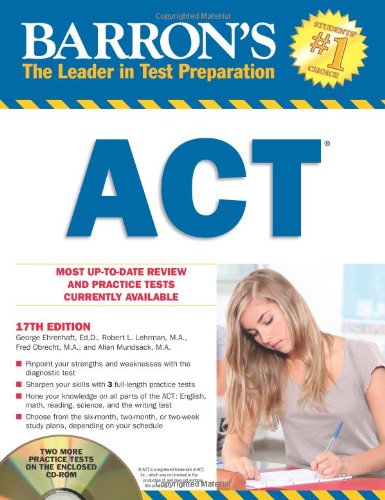 9781438072340: Barron's ACT with CD-ROM