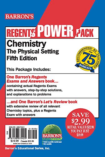 Stock image for Chemistry Power Pack (Barron's Regents NY) for sale by Irish Booksellers