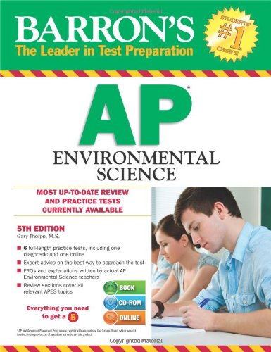 Imagen de archivo de Barron's AP Environmental Science with CD-ROM, 5th Edition a la venta por Better World Books