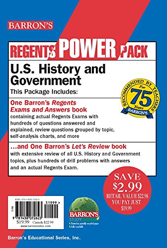 U.S. History and Government Power Pack (Barron's Regents NY) (9781438072623) by McGeehan M.A. J.D., John; Gall Ph.D., Morris
