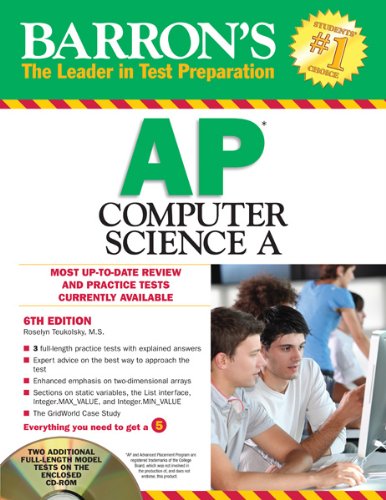Beispielbild fr Barron's AP Computer Science a with CD-ROM, 6th Edition zum Verkauf von Better World Books
