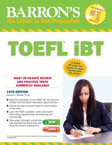 Stock image for Barron's TOEFL IBT with Audio Compact Discs for sale by Better World Books