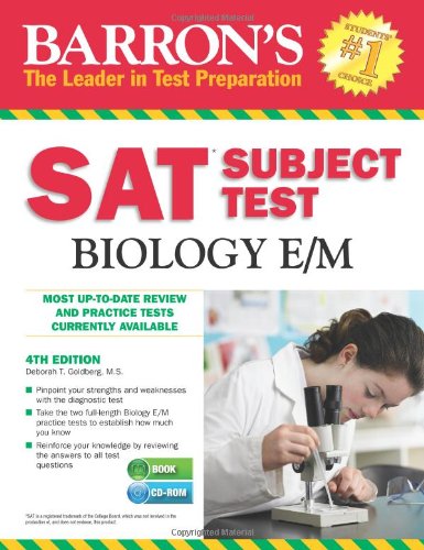 Beispielbild fr Barron's SAT Subject Test Biology e/M with CD-ROM, 4th Edition zum Verkauf von Better World Books