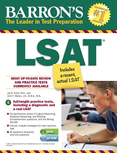 Beispielbild fr Barron's LSAT with CD-ROM (Barron's LSAT (W/CD)) zum Verkauf von Wonder Book