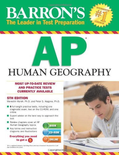 Beispielbild fr Barron's AP Human Geography with CD-ROM, 5th Edition zum Verkauf von Better World Books