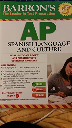 Stock image for Barron's AP Spanish Language and Culture with MP3 CD, 8th Edition for sale by SecondSale