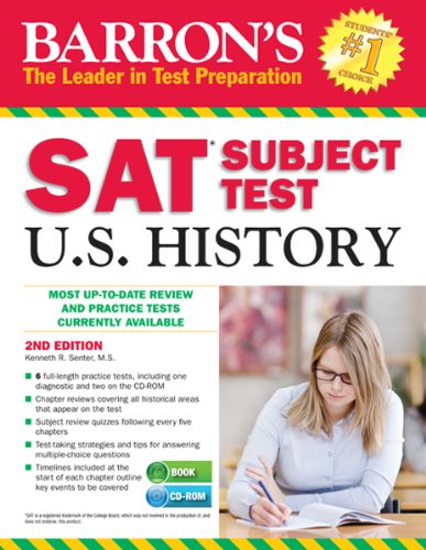 Beispielbild fr Barron's SAT Subject Test in U.S. History with CD-ROM zum Verkauf von medimops