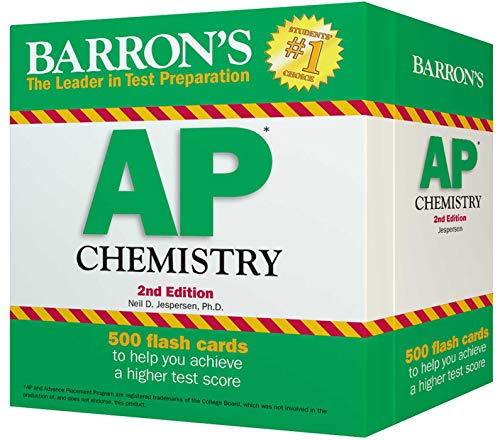 Stock image for Barron's AP Chemistry Flash Cards, 2nd Edition for sale by HPB Inc.