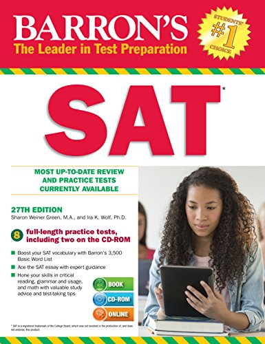 9781438074481: Barrons SAT with CD study guide, 27th Edition
