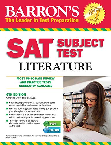 Stock image for Barrons SAT Subject Test Literature with CD-ROM, 6th Edition for sale by suffolkbooks