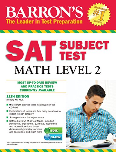 Stock image for Barron's SAT Subject Test Math Level 2 with CD-ROM, 11th Edition for sale by Wonder Book