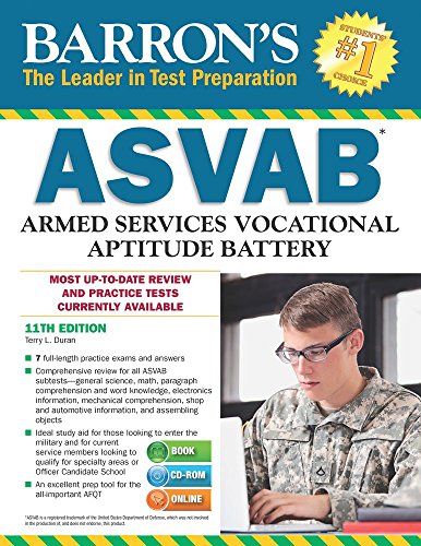 Stock image for Barrons ASVAB with CD-ROM for sale by Goodwill of Colorado