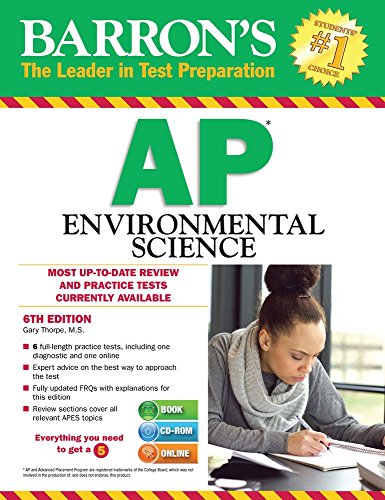 9781438075341: Barron's AP Environmental Science with CD-ROM